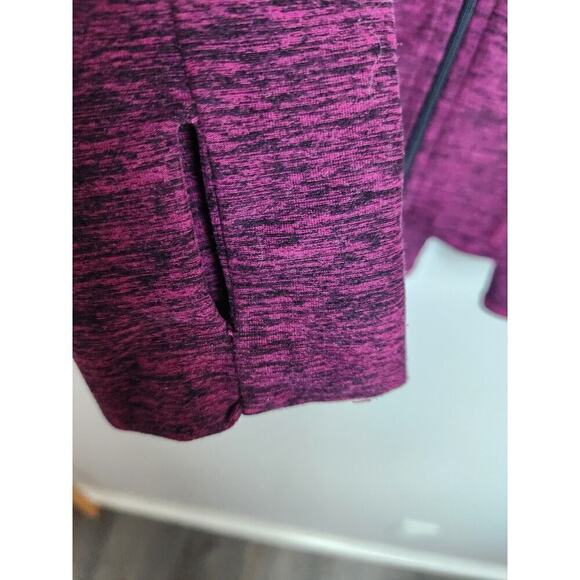 Beyond Yoga Space Dye Jacket Sz XS peplum hem thumb holes Activewear Athleisure - Picture 2 of 9